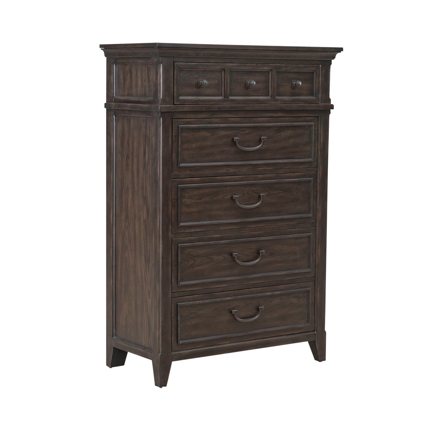 Paradise Valley - 5 Drawer Chest - Saddle Brown