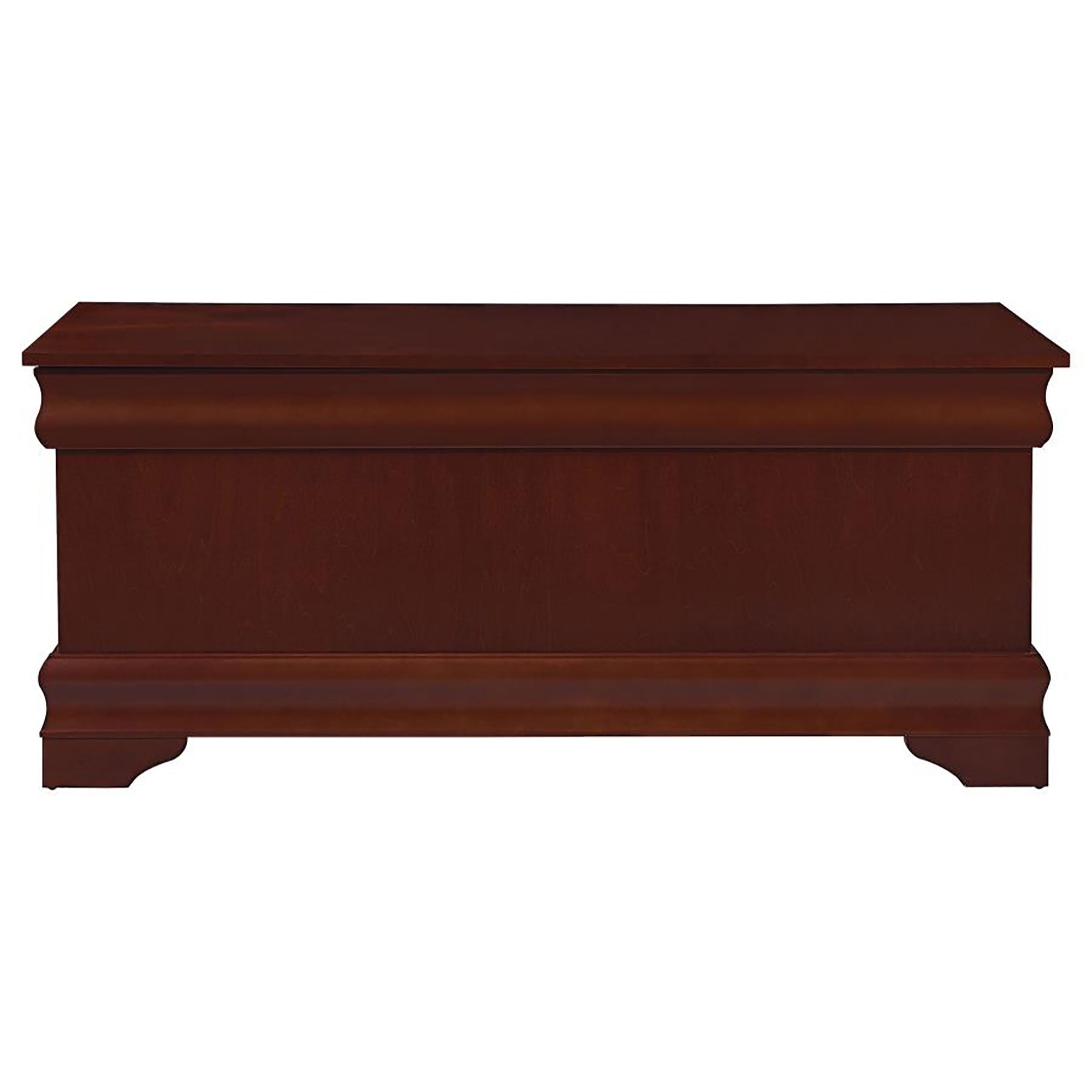 Chest With Curved Moldings And Bracket Feet - Brown