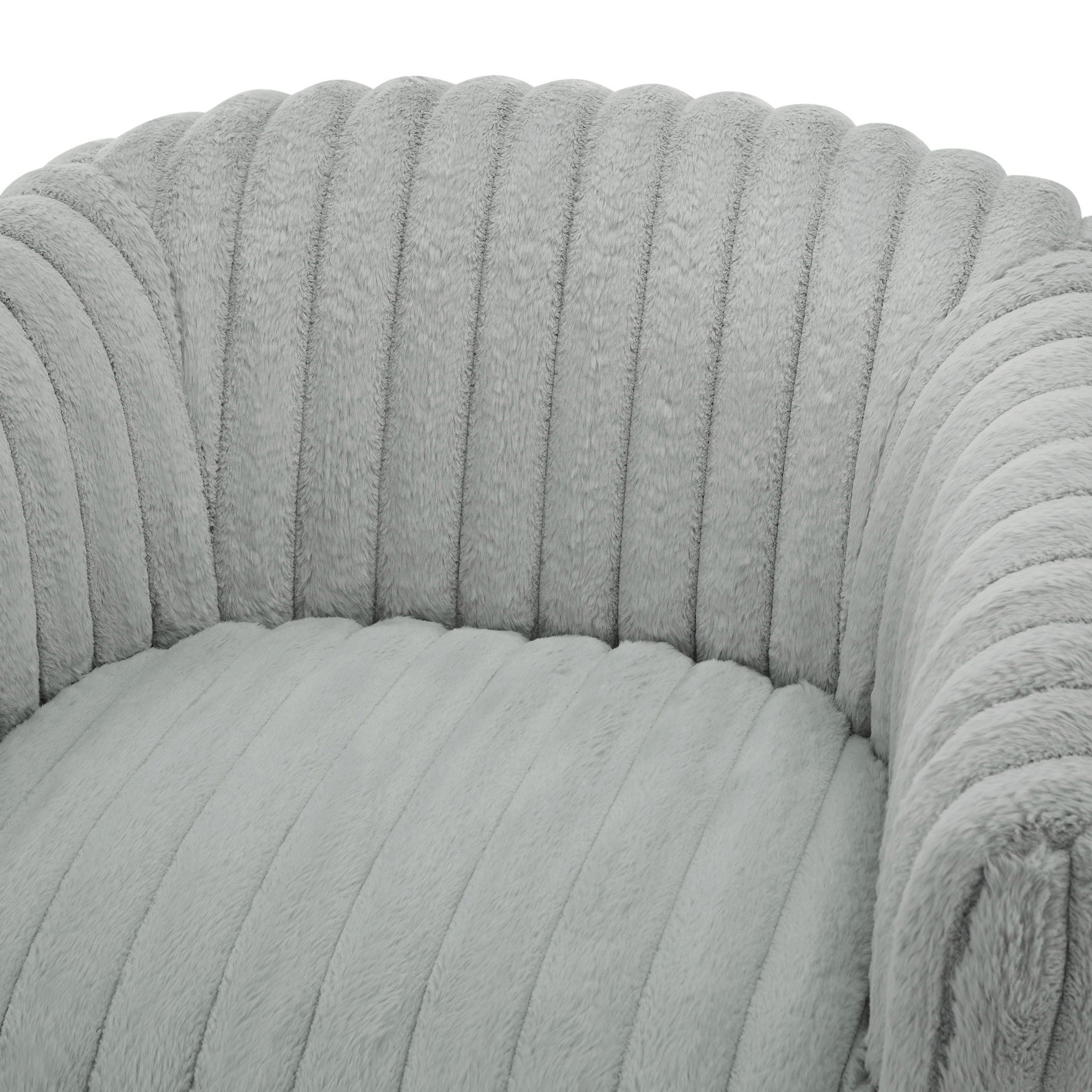 Alexa Barrel Swivel Chair - Gray