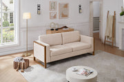 Modern Sofa With Solid Wood Legs, 3 Seater