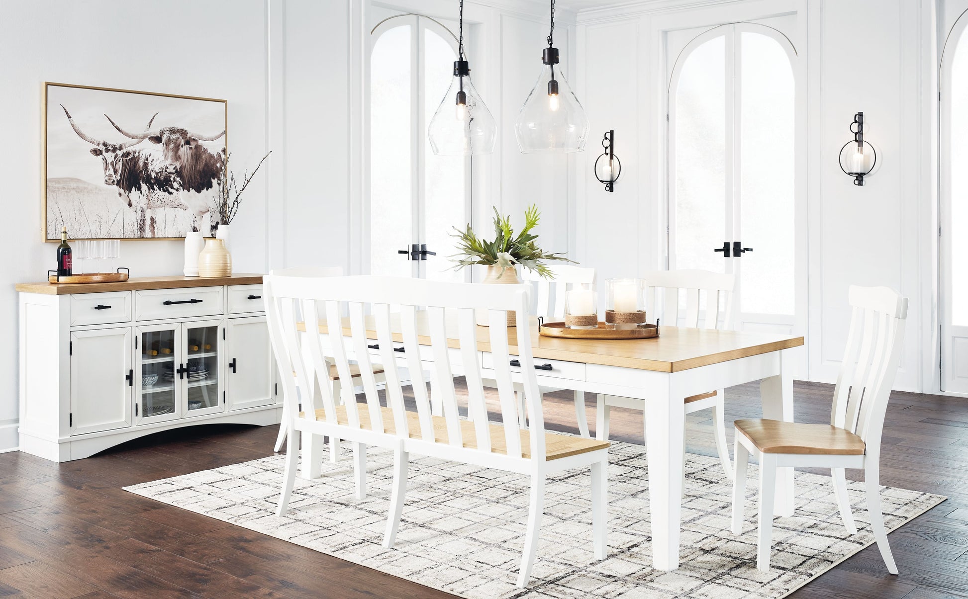 Signature Design by Ashley® Ashbryn - Dining Room Set | Meri Furniture