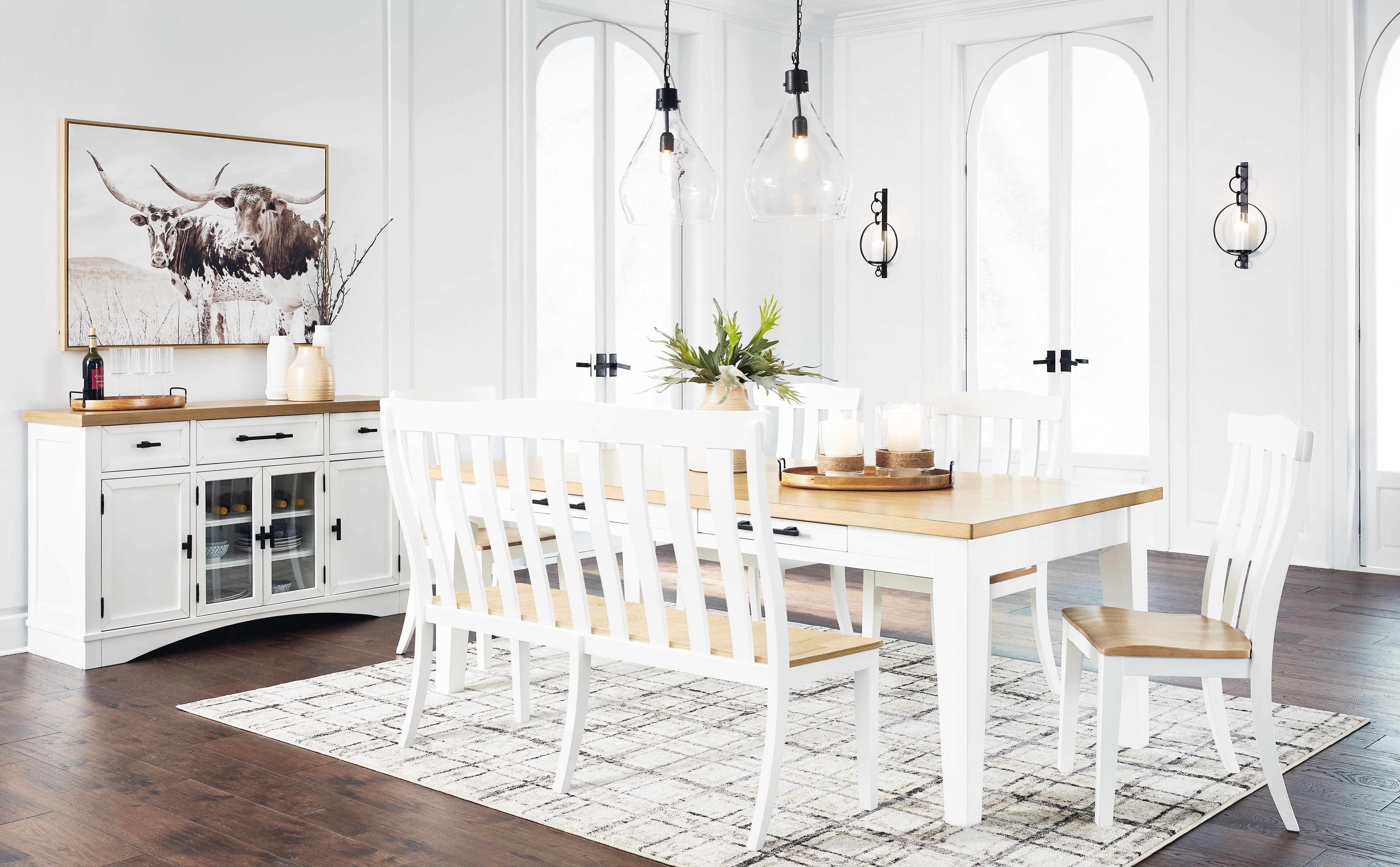 Signature Design by Ashley® Ashbryn - Dining Room Set | Meri Furniture