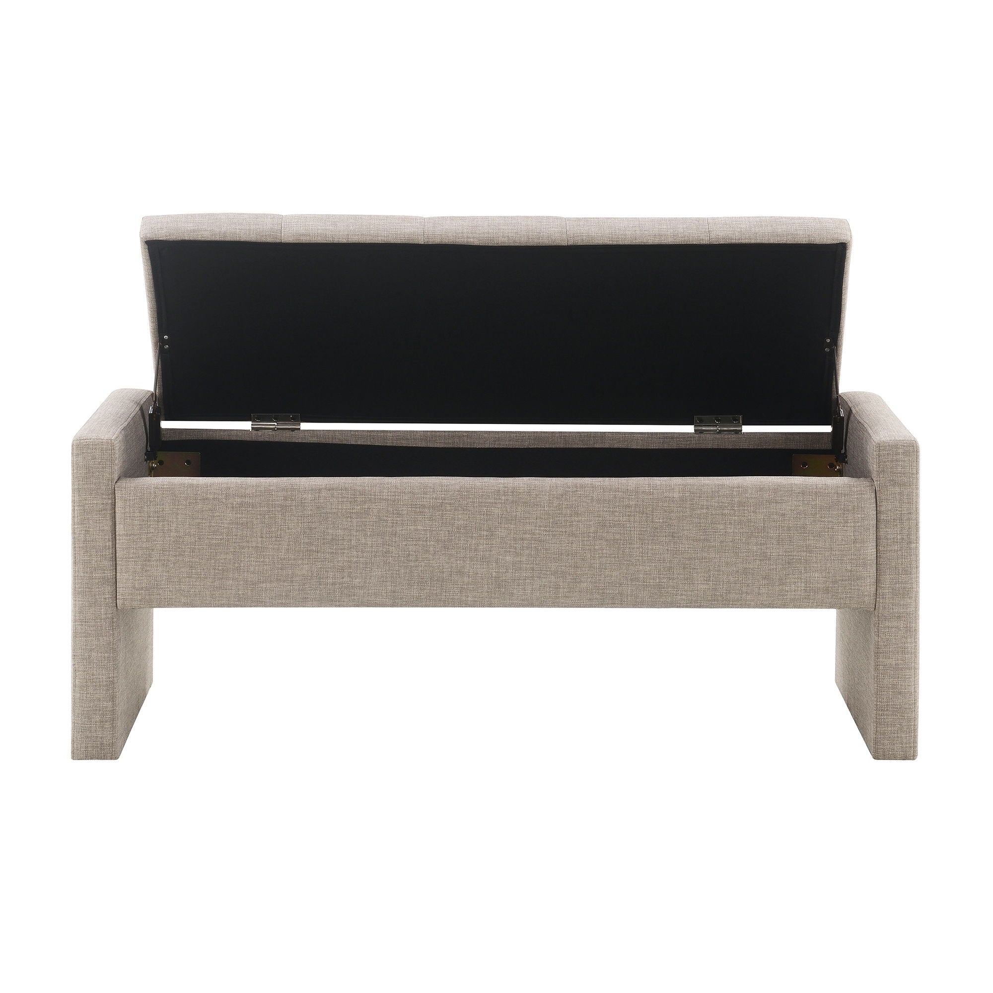 Modern Upholstered Large Bed End Bench With Storage