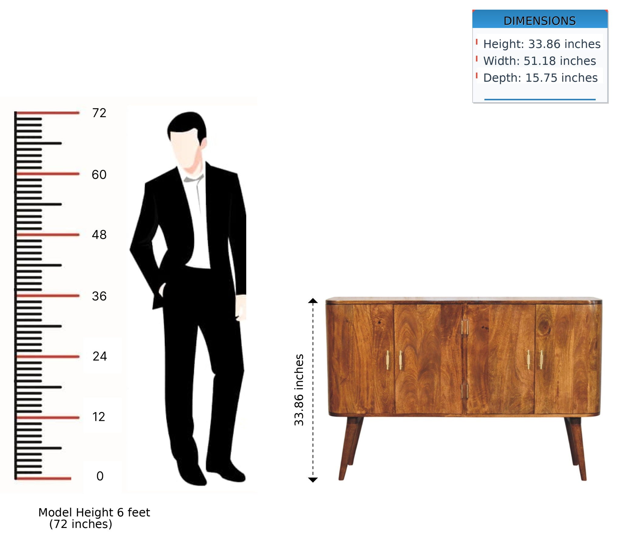 Linden - Sideboard - Beige Brown