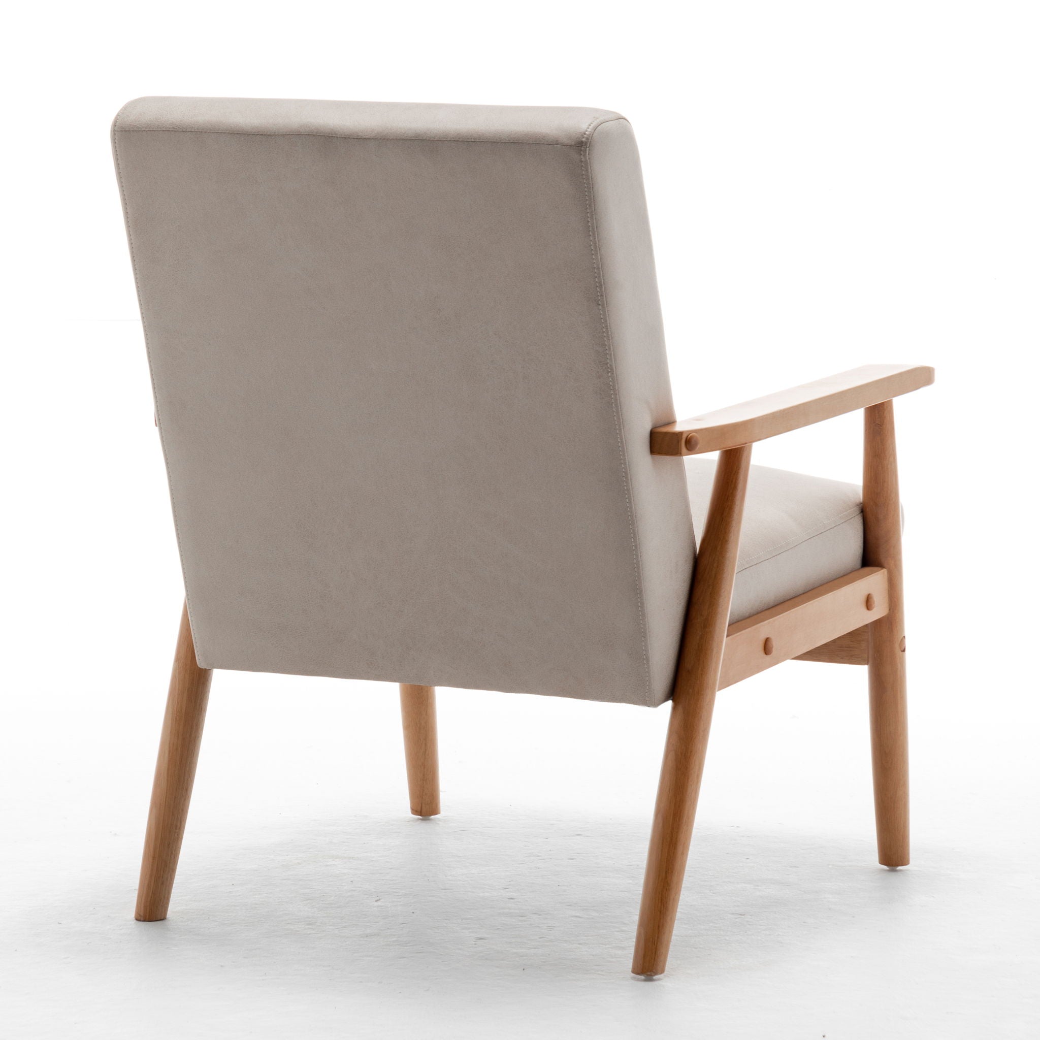 Wide Classic Mid-Century Modern Arm Chair