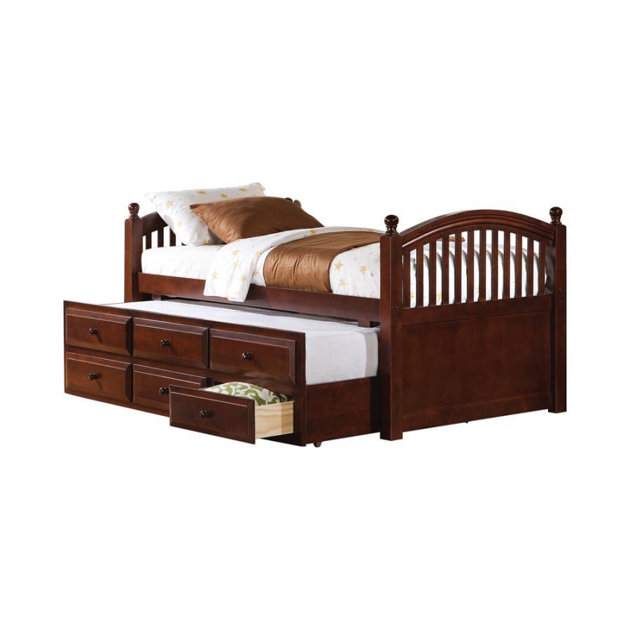 Coaster Fine Furniture Norwood - 3-Drawer Twin Bed With Captains Trundle - Chestnut | Meri Furniture