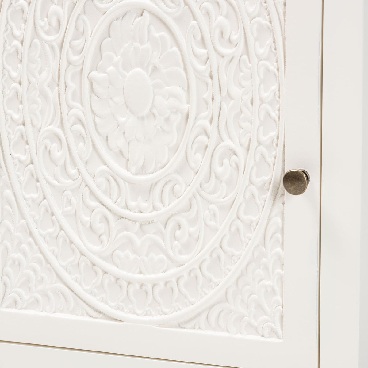 Lambert Classic and Traditional White Finished Wood 1-Drawer End Table