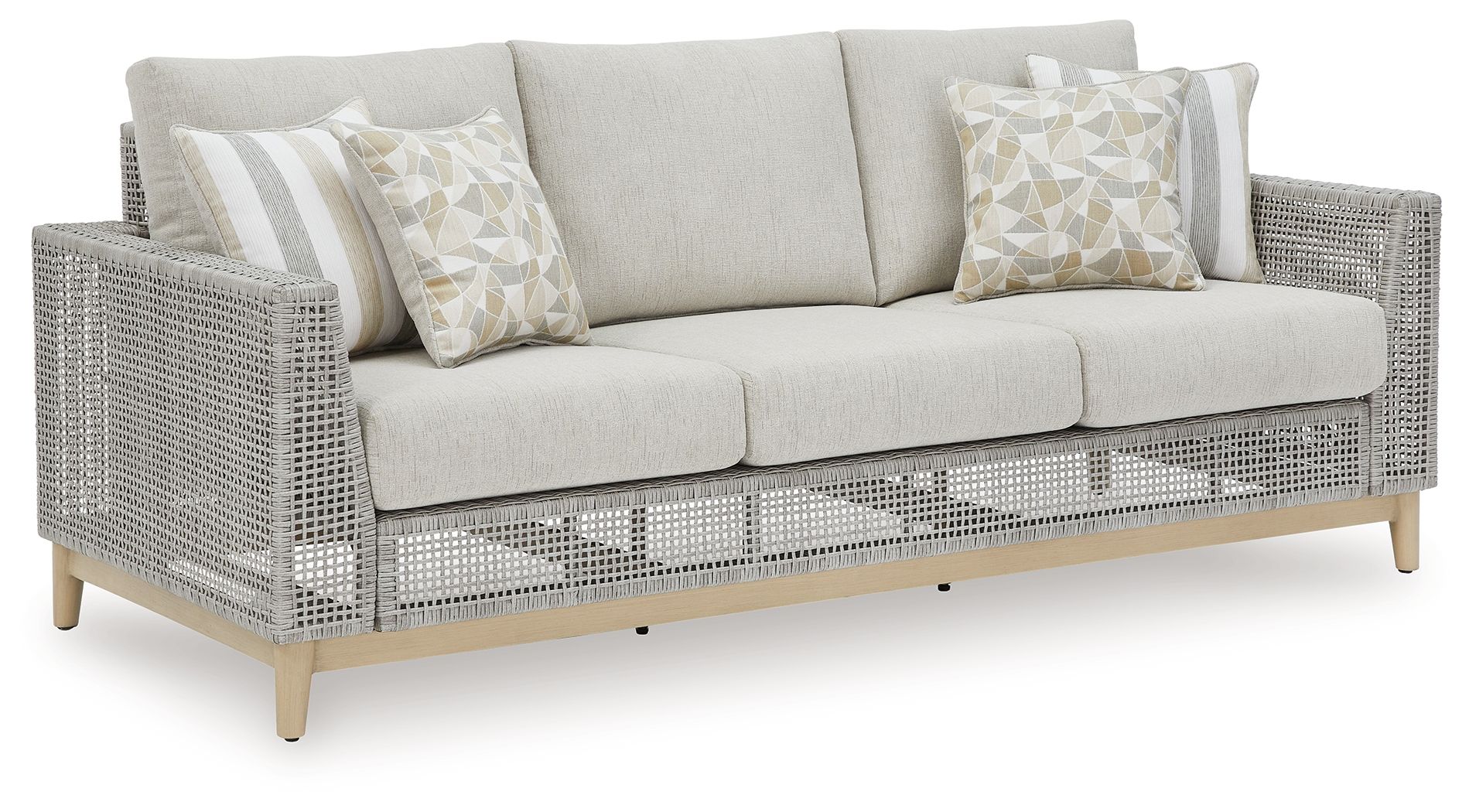 Signature Design by Ashley® Seton Creek - Gray - Sofa With Cushion | Meri Furniture
