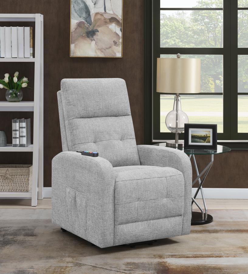 Coaster Fine Furniture Howie - Upholstered Power Lift Massage Chair | Meri Furniture