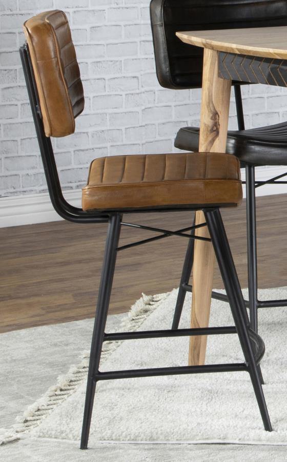 Coaster Fine Furniture Partridge - Leather Counter Chair (Set of 2) | Meri Furniture