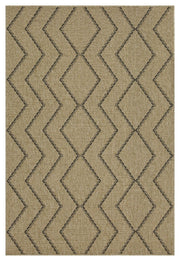 Earth - 5'3" X 7'3" Indoor, Outdoor Area Rug - Black, Natural