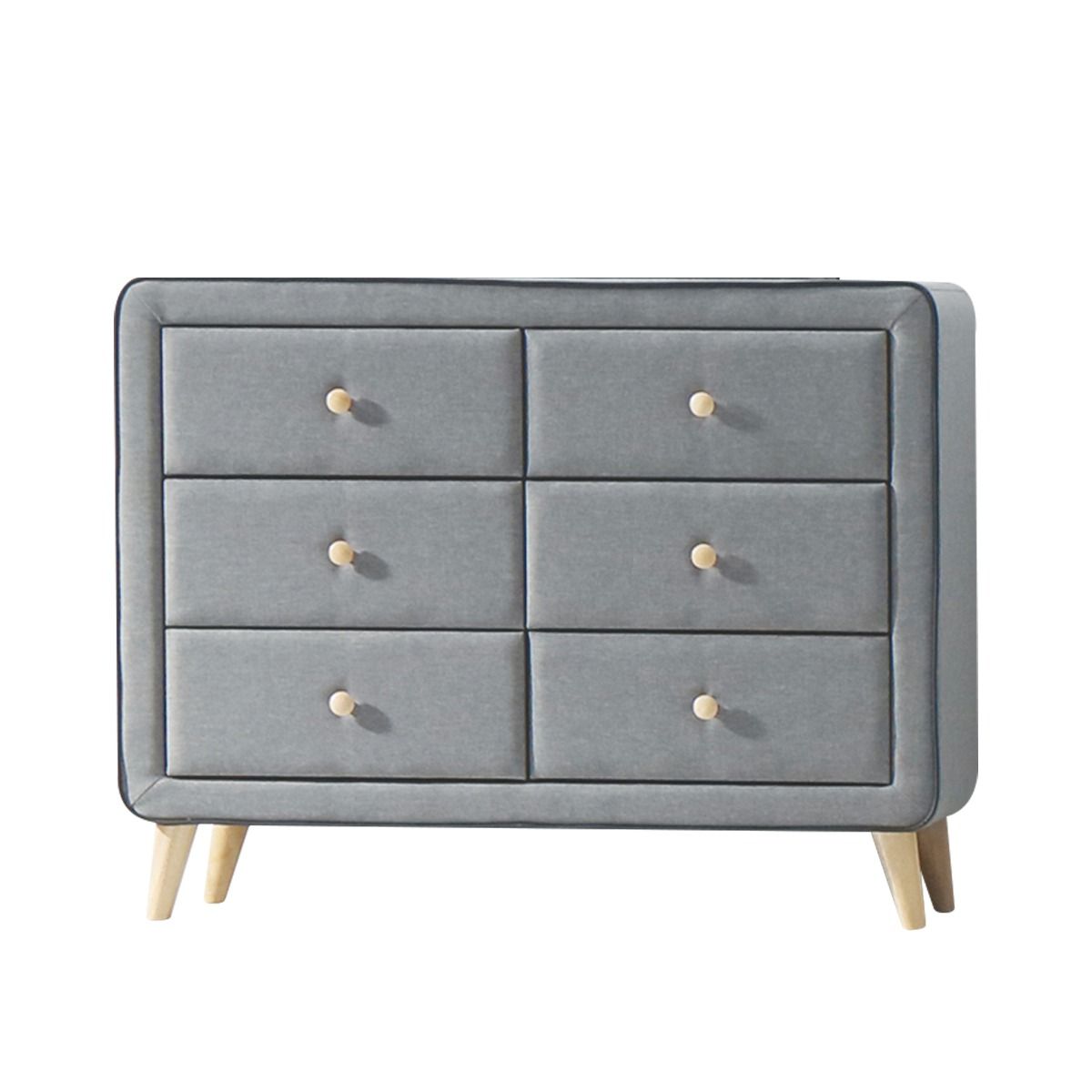 ACME Valda - Dresser - Light Gray Fabric | Meri Furniture