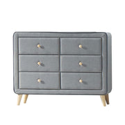 ACME Valda - Dresser - Light Gray Fabric | Meri Furniture
