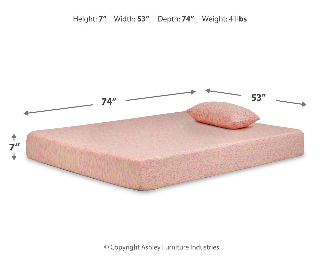Ashley Furniture IKidz - Firm Mattress And Pillow | Meri Furniture
