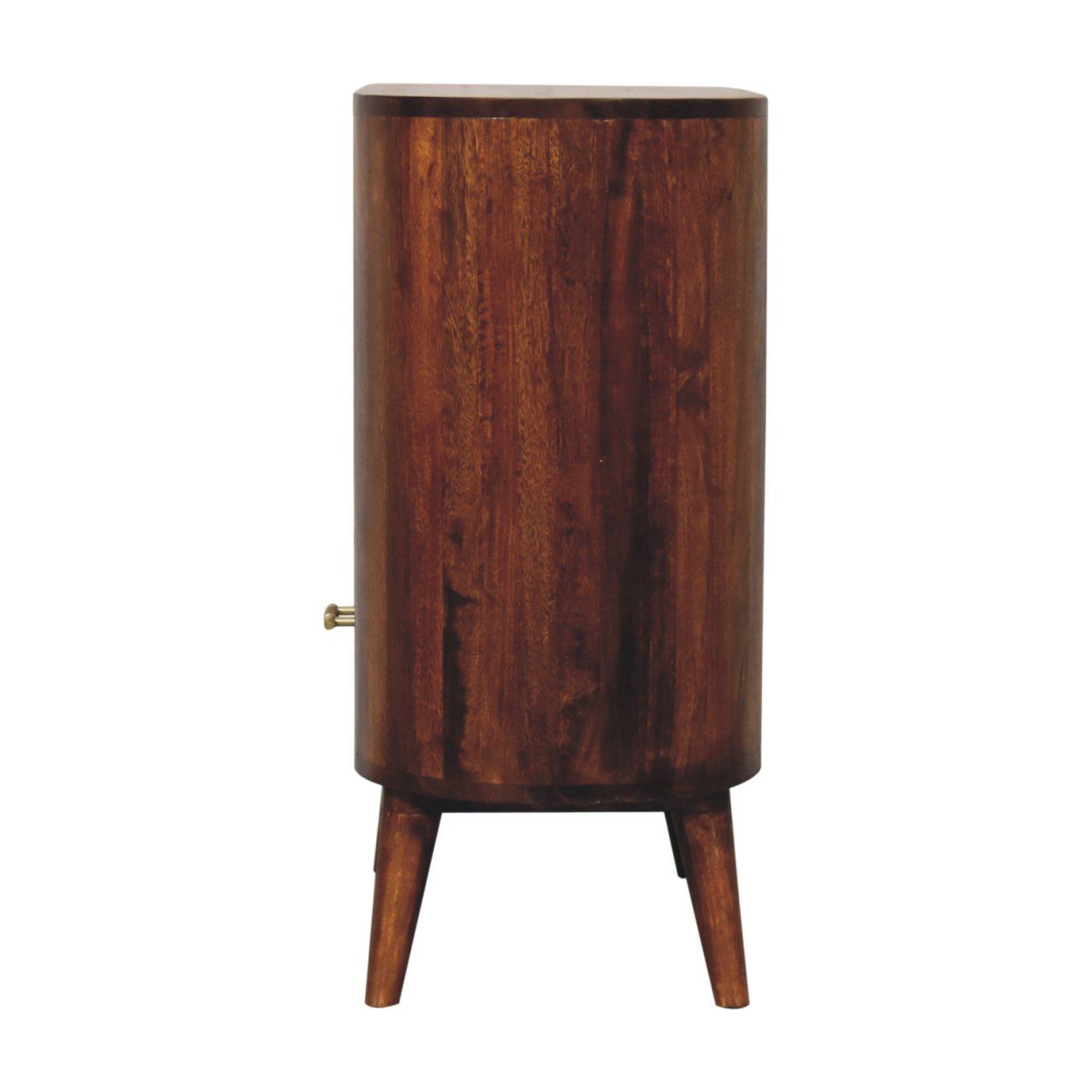 Cortez - T Bar Open Slot Cabinet - Dark Brown