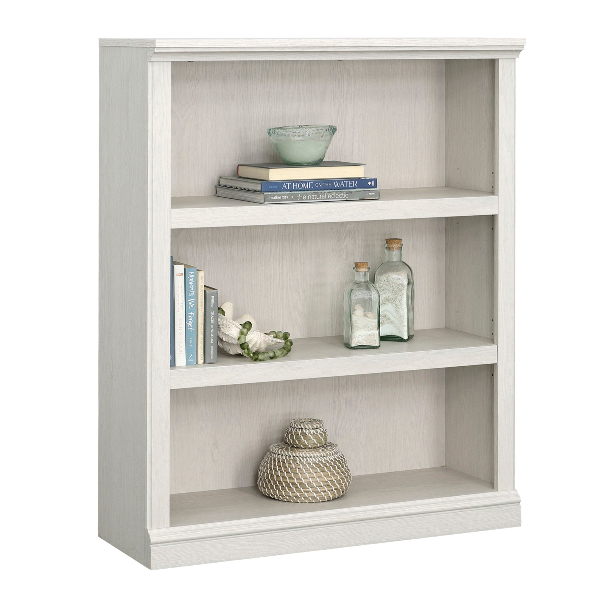3-Shelf Display Bookcase in Glacier Oak