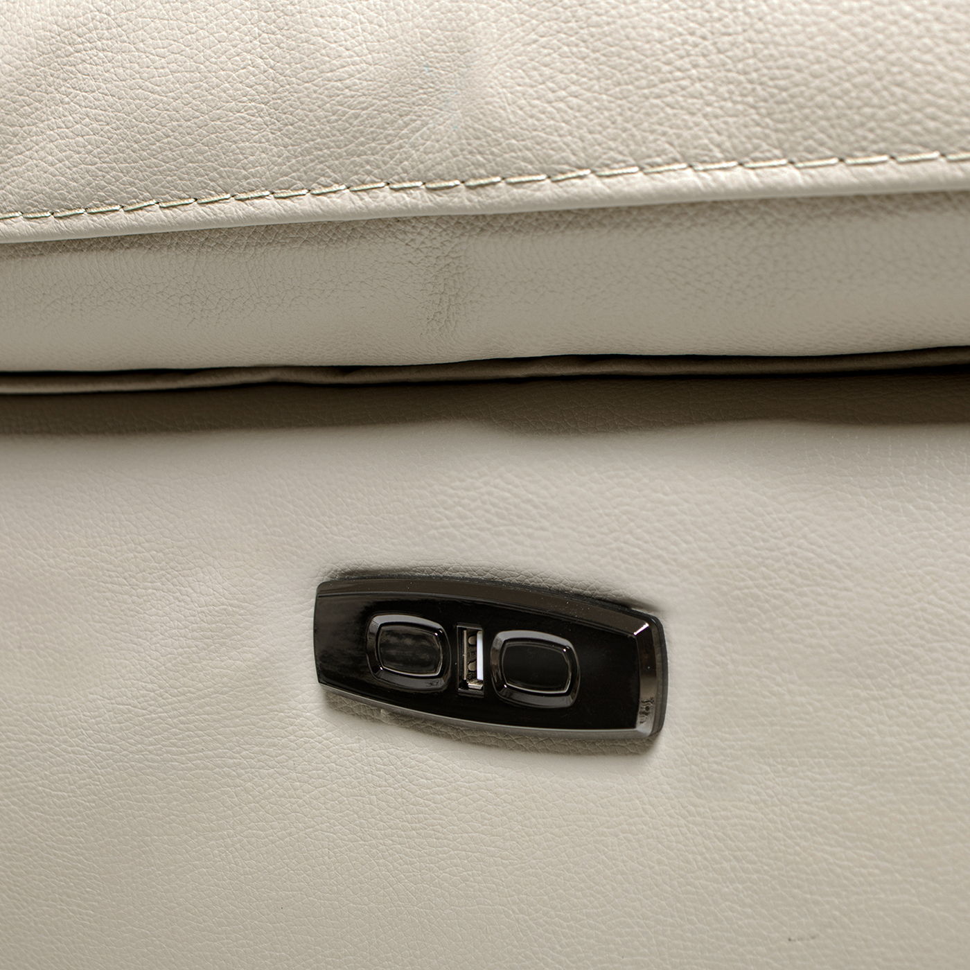 Malibu - Modern Power Motion 3 Piece Reclining Loveseat Sofa With Cup Holders - Cream Taupe Beige