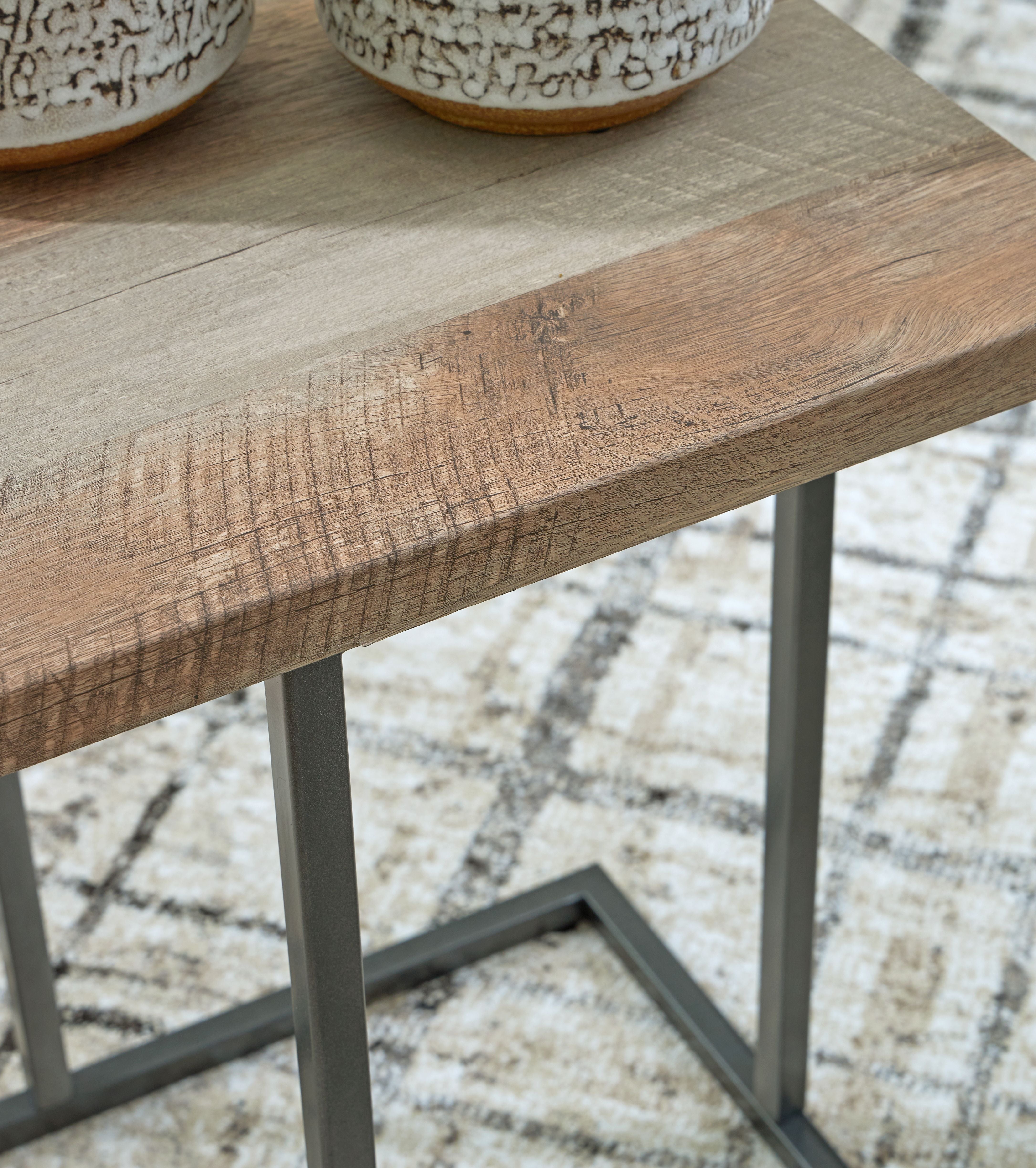 Signature Design by Ashley® Albreane - Grayish Brown / Black - Occasional Table Set (Set of 3) | Meri Furniture
