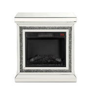 ACME Noralie - Fireplace - Mirrored & Faux Diamonds - 32" | Meri Furniture