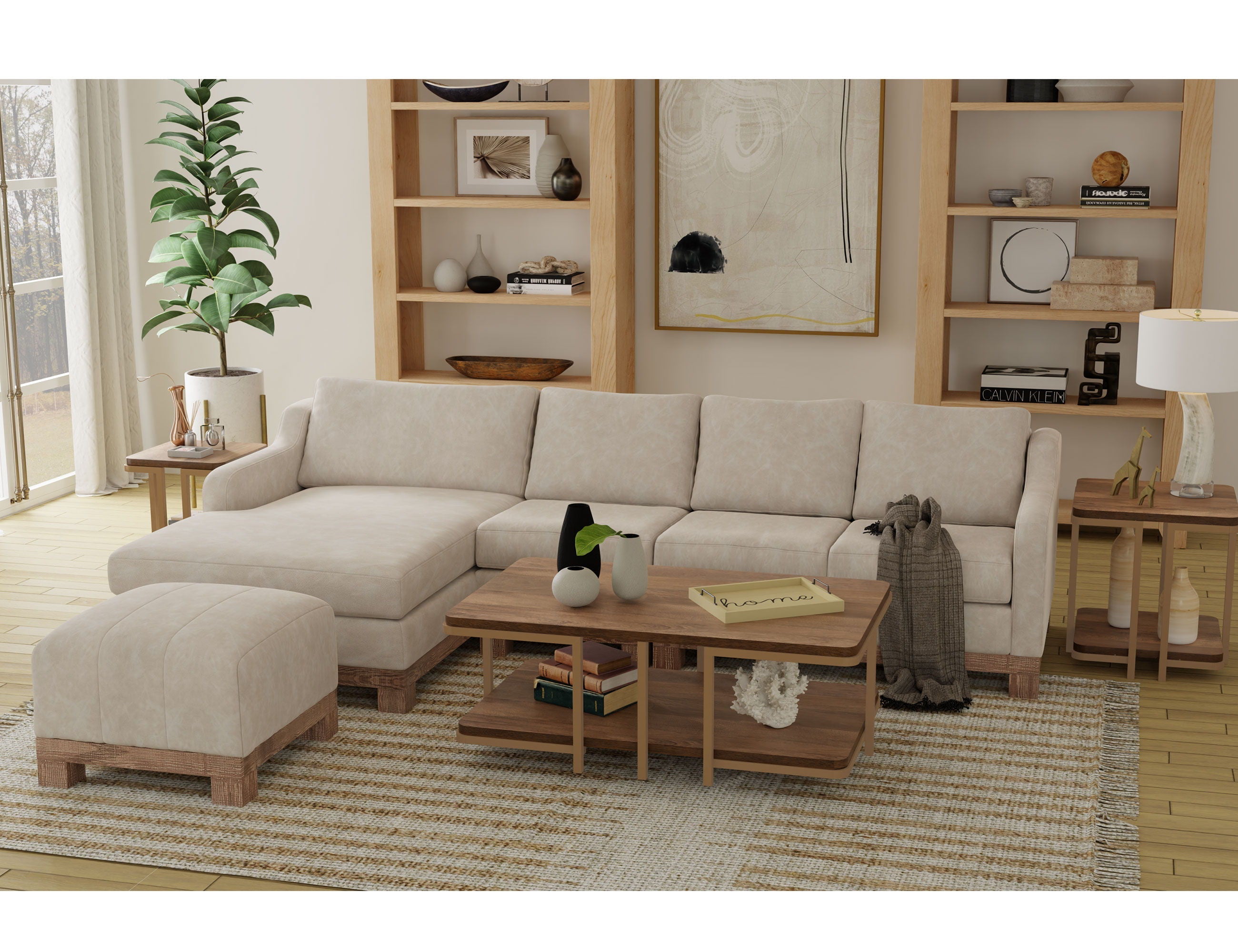 International Furniture Direct Samba - LAF Loveseat - Light Gray | Meri Furniture