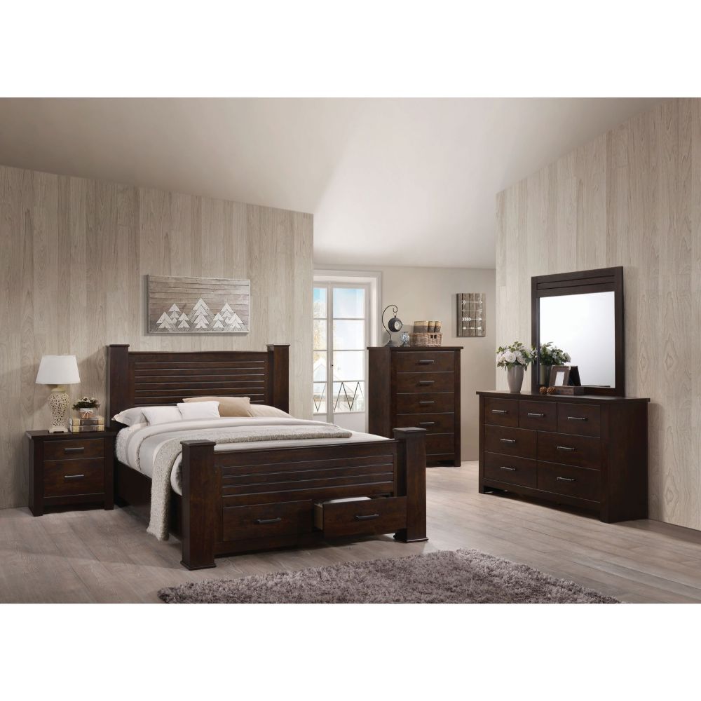 ACME Panang - Bed w/Storage | Meri Furniture