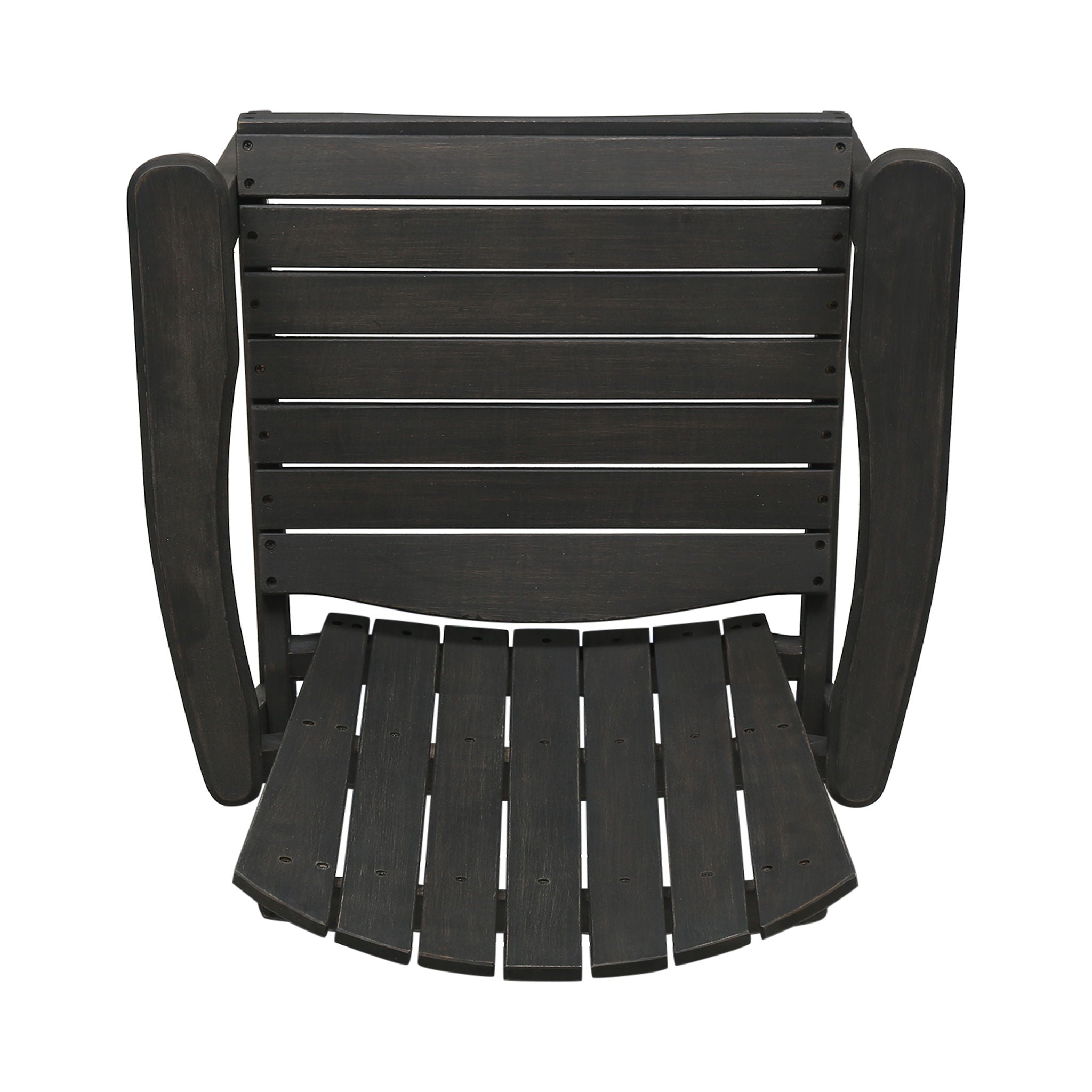 Outdoor Weather Resistant Acacia Wood Adirondack Dining Chairs (Set of 2)