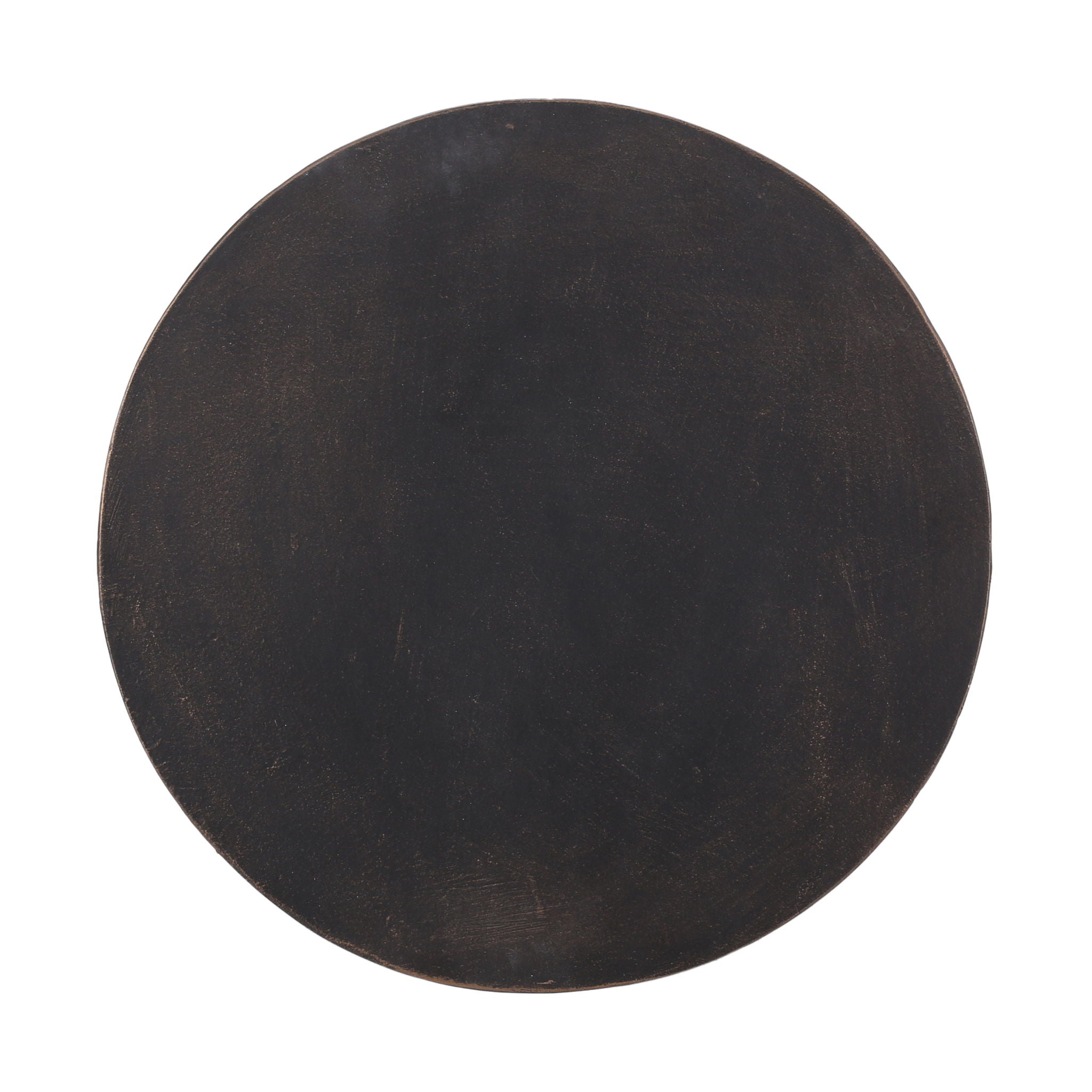 Outdoor End Table With Cutout Handle - Copper