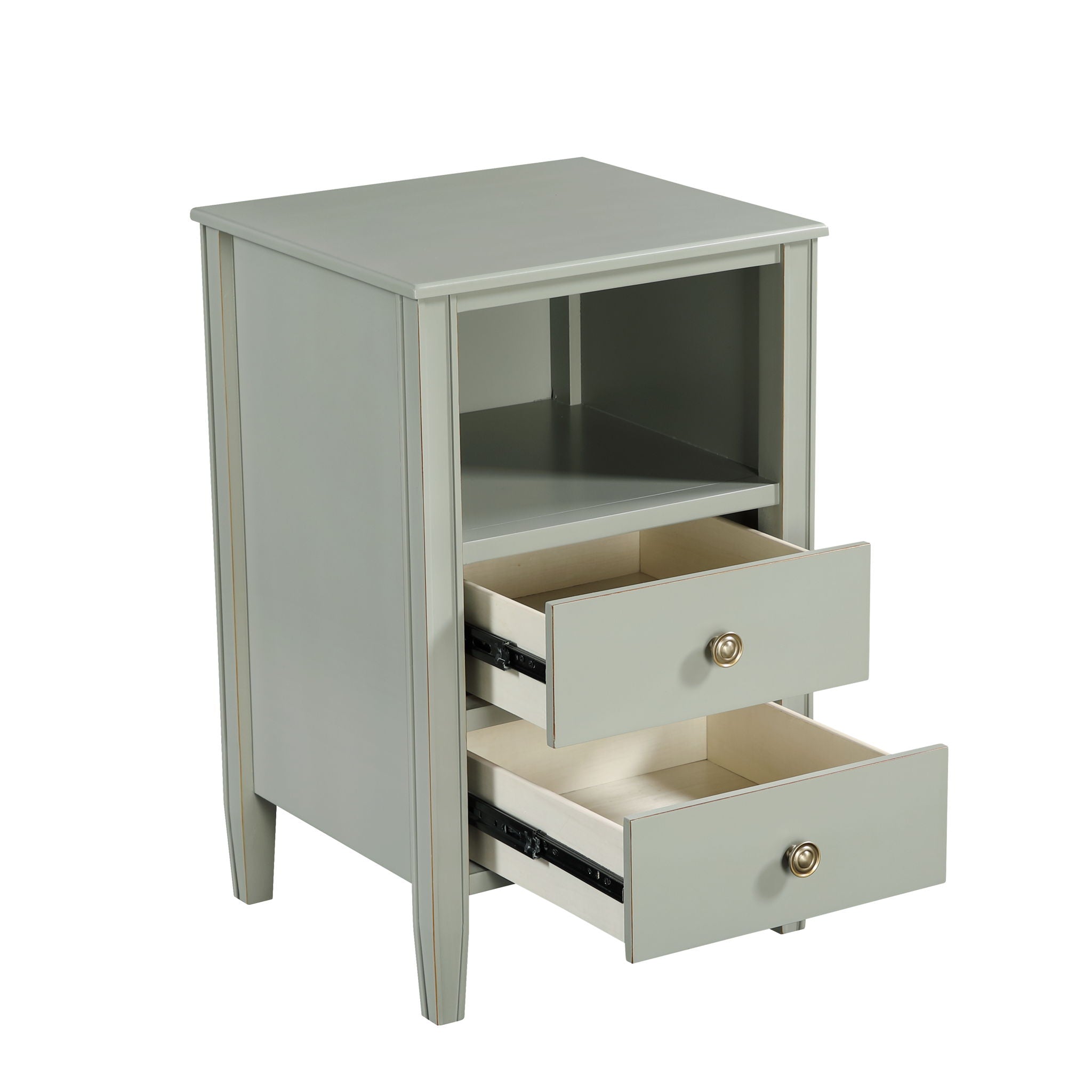 Winston - 2 Drawer Storage Nightstand