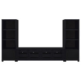 Jupiter - 3-Piece Entertainment Center TV Stand - Black