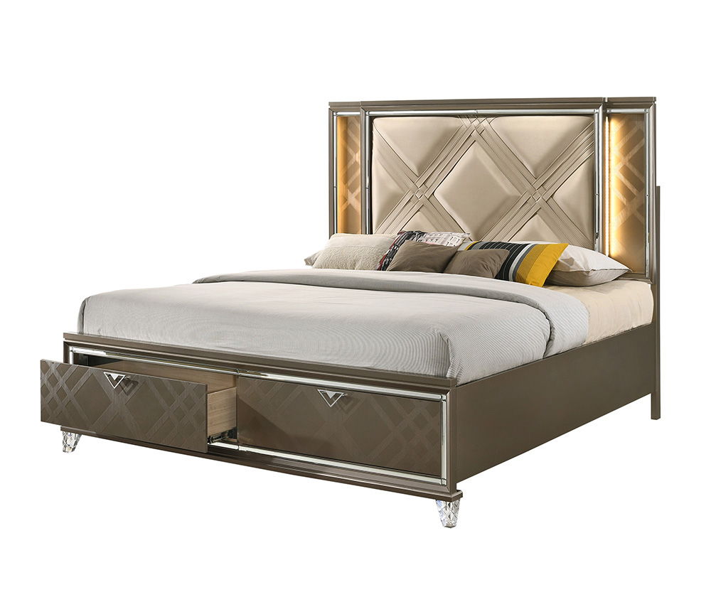 ACME Skylar - Bed w/Storage | Meri Furniture