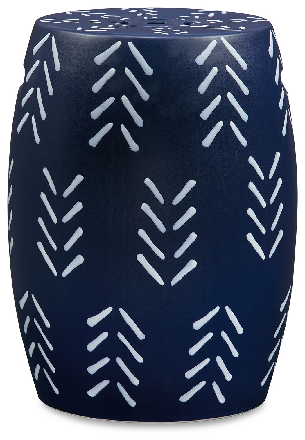Signature Design by Ashley® Genemore - Navy / White - Stool | Meri Furniture