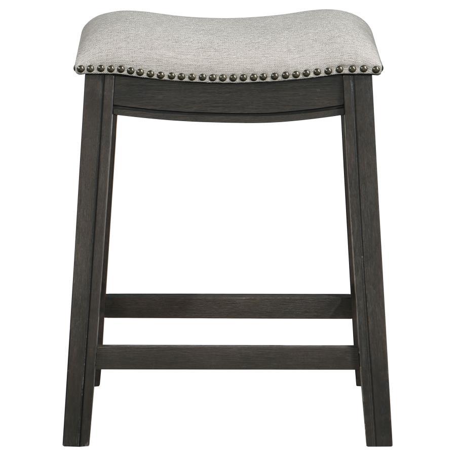 Coaster Fine Furniture Elliston - Backless Counter Stool (Set of 2) - Dark Gray | Meri Furniture