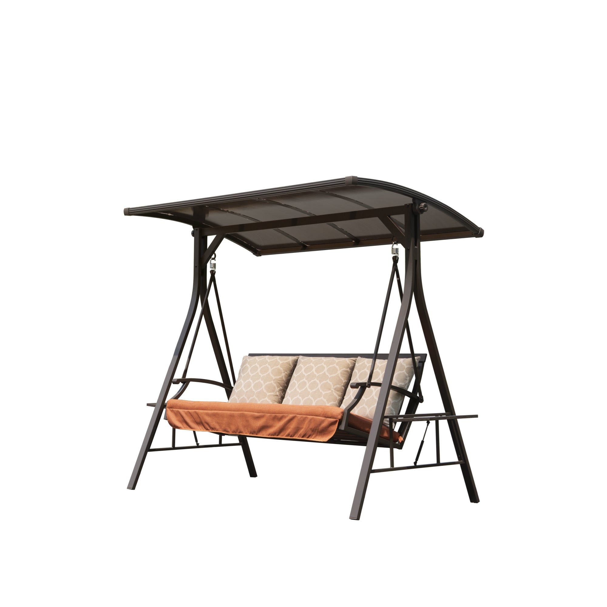 Patio Porch Swing Adjustable Canopy Deluxe Hammock Swing Glider
