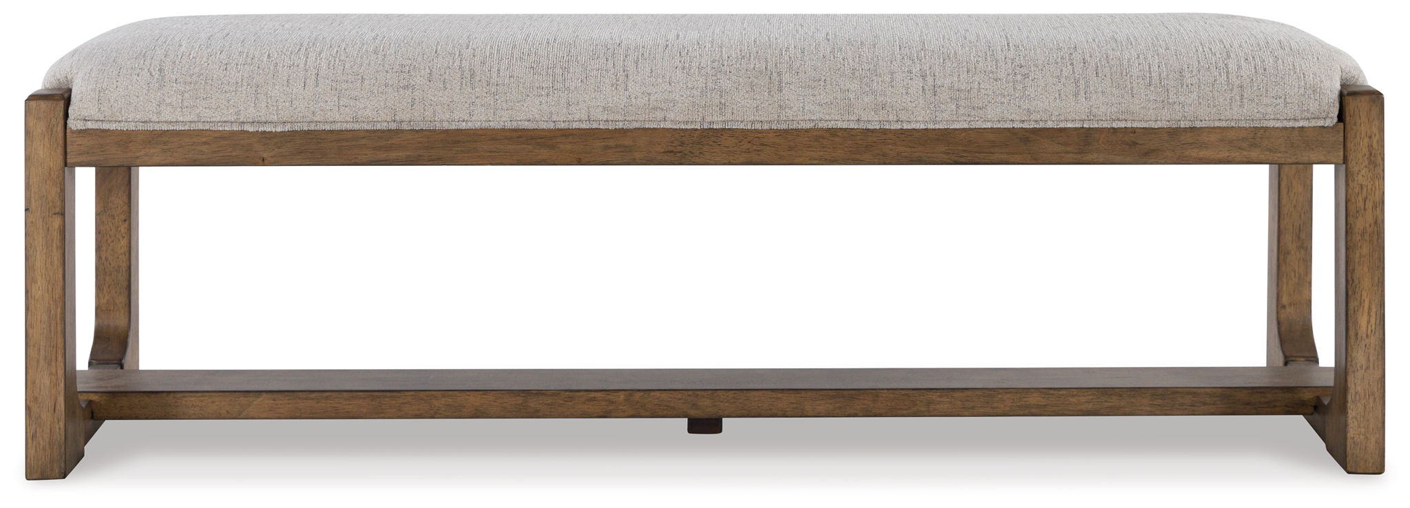 Cabalynn - Large Uph Dining Room Bench - Oatmeal / Light Brown