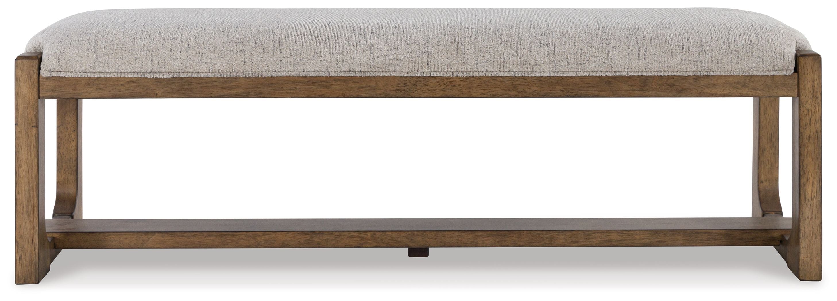 Signature Design by Ashley® Cabalynn - Oatmeal / Light Brown - Large Uph Dining Room Bench | Meri Furniture