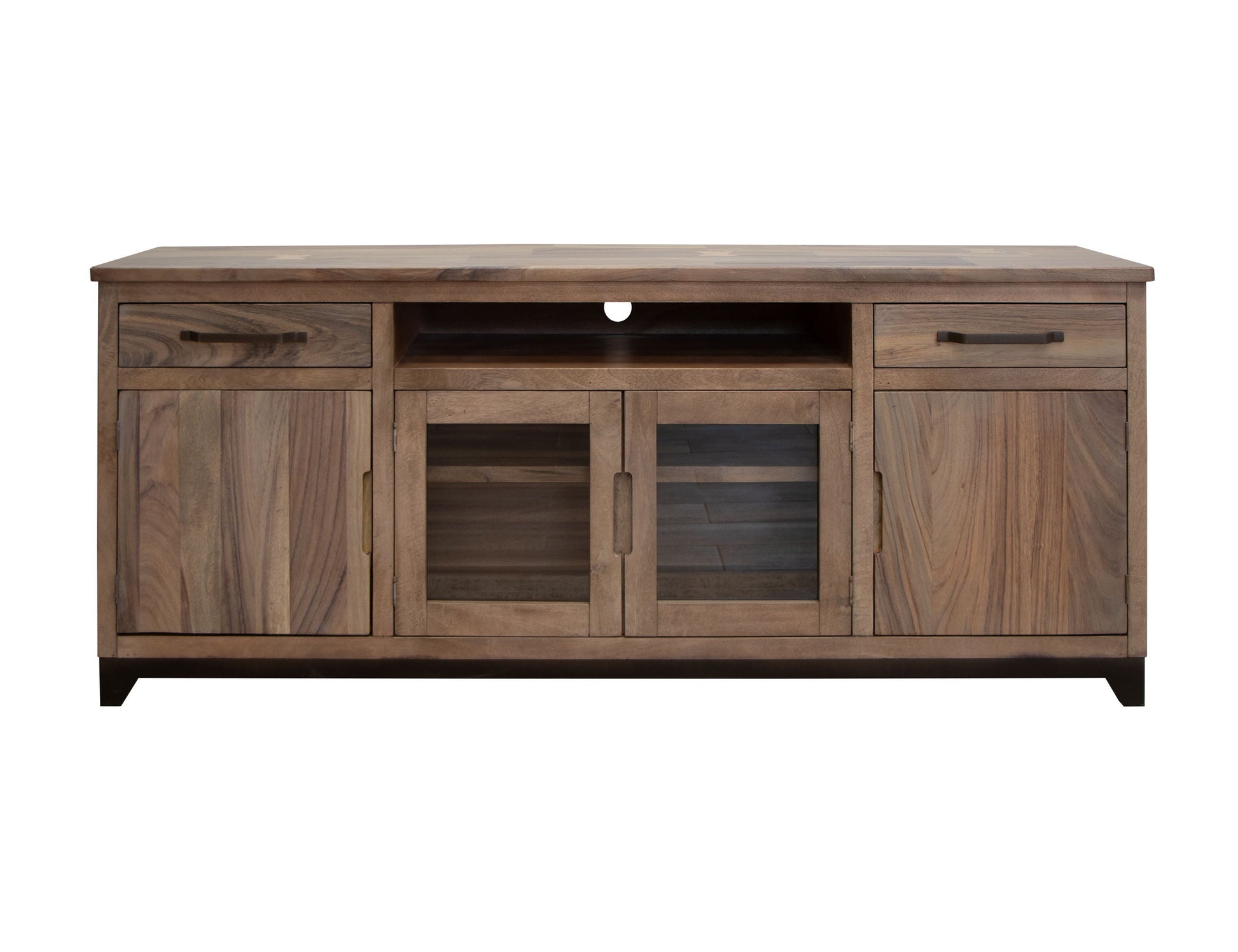 International Furniture Direct Natural Parota - TV Stand | Meri Furniture