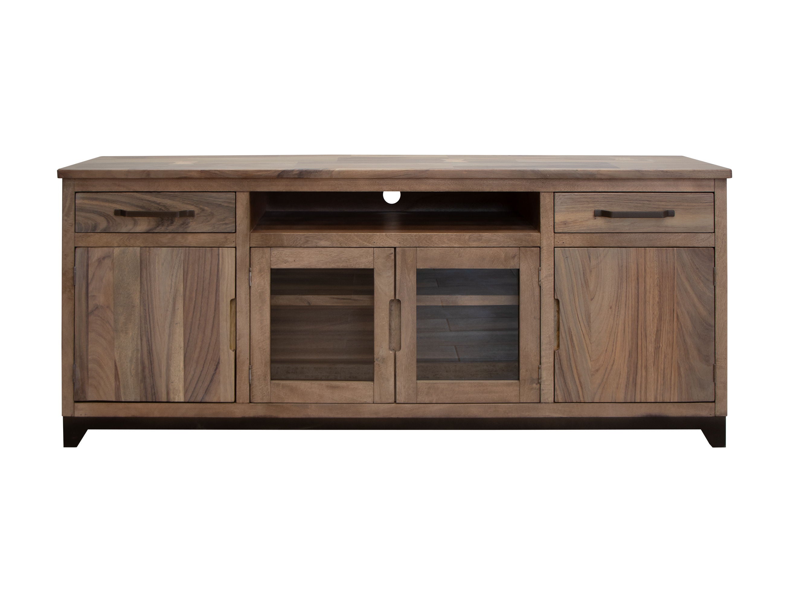 International Furniture Direct Natural Parota - TV Stand | Meri Furniture