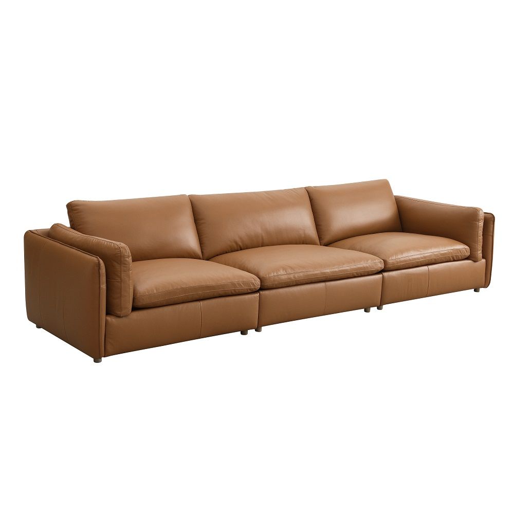 ACME Brighton - Modular Right Facing Arm Chair - Brown Top Grain Leather | Meri Furniture