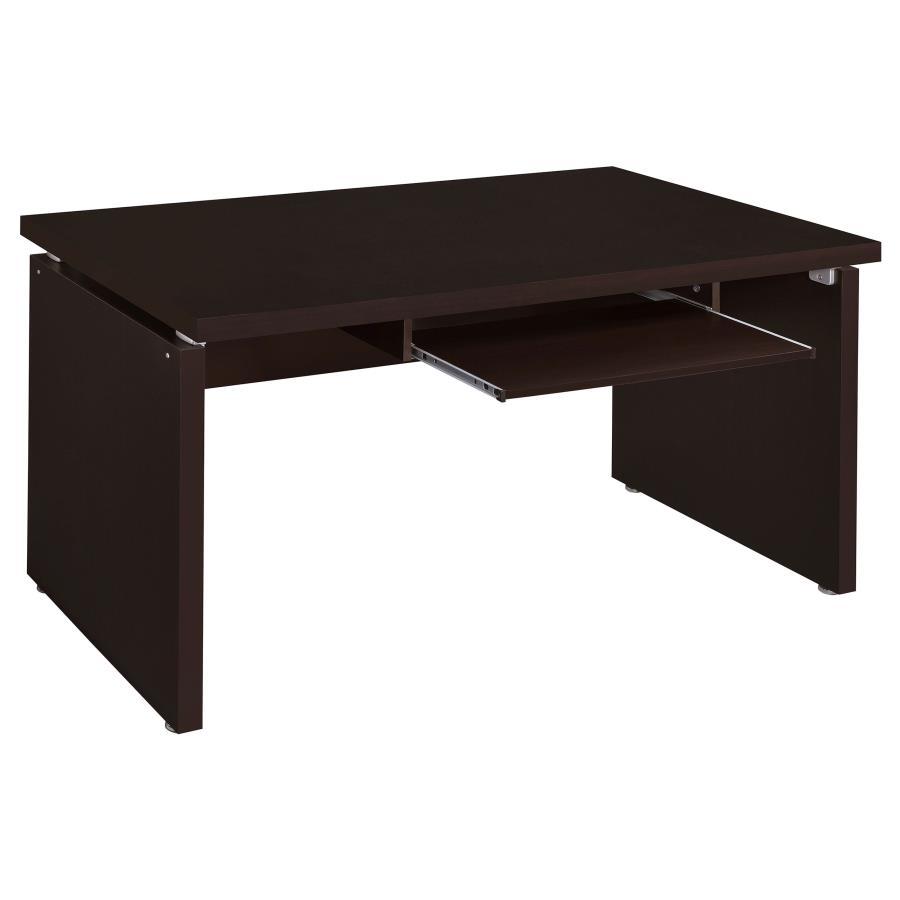 Coaster Fine Furniture Skylar - L-Shape Desk With Mobile File Cabinet - Cappuccino | Meri Furniture