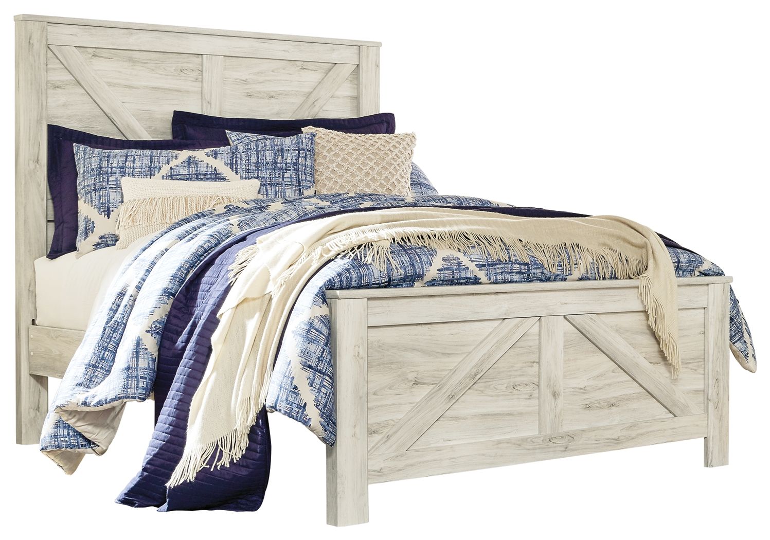 Signature Design by Ashley® Bellaby - Crossbuck Panel Bed | Meri Furniture