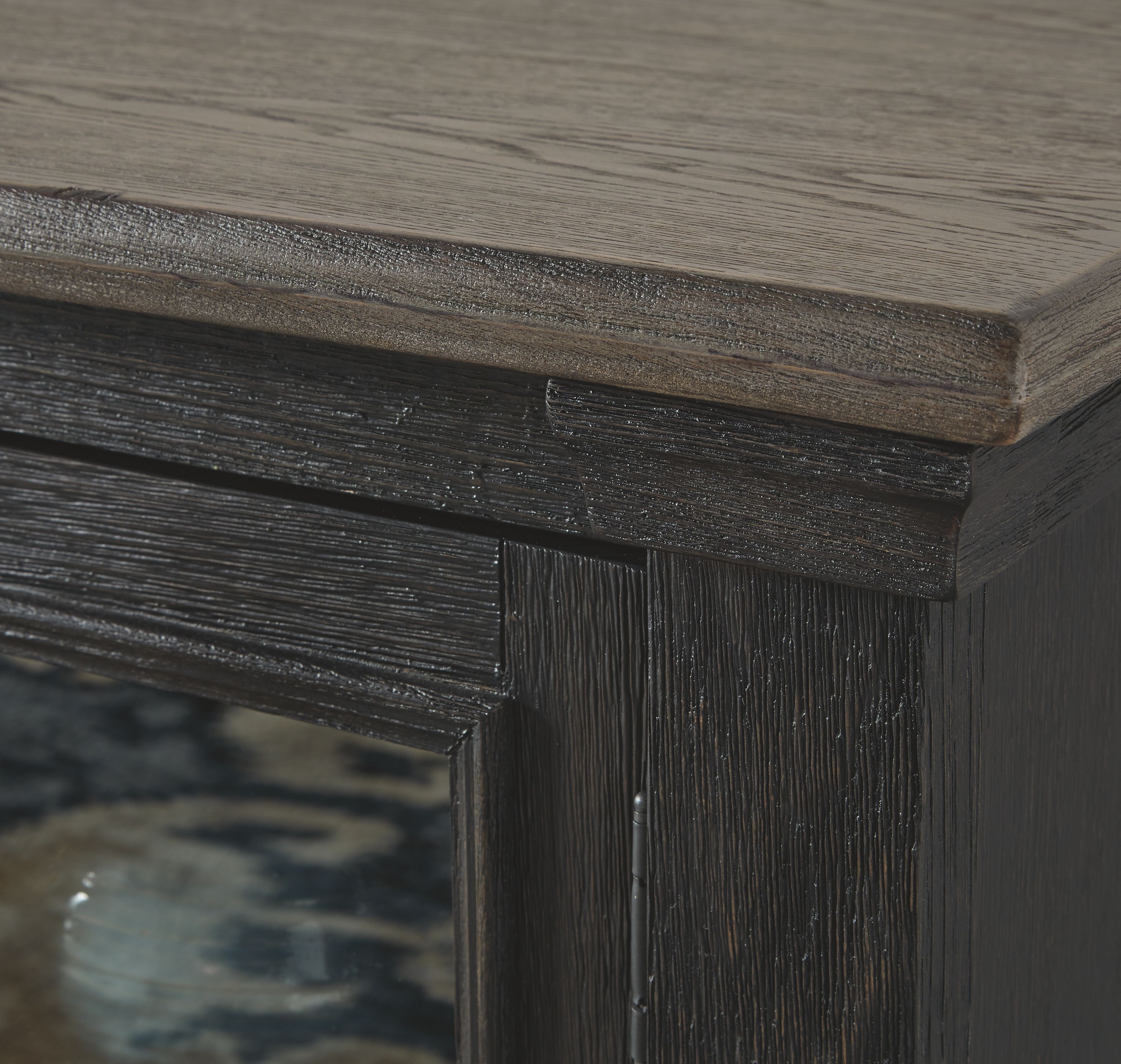Ashley Furniture Tyler - Black / Gray - Extra Large TV Stand | Meri Furniture