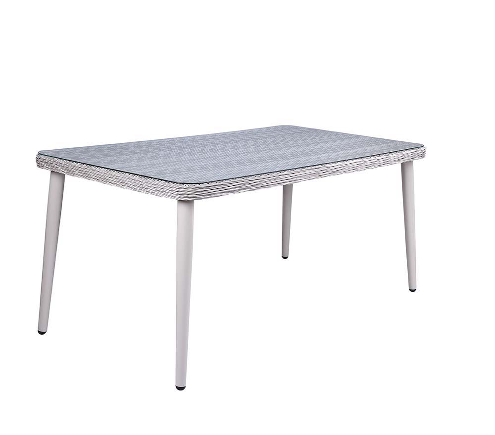ACME Jenneva - Patio Set - Night Green Fabric & Gray Finish | Meri Furniture