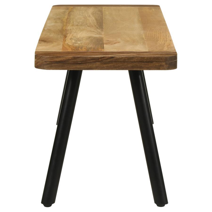Coaster Fine Furniture Maverick - Wood Dining Bench - Natural Mango And Black | Meri Furniture