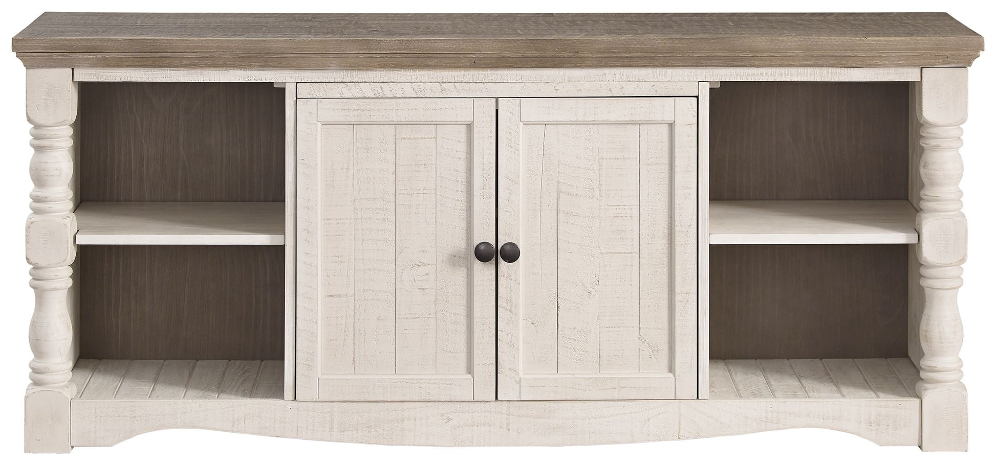 Ashley Furniture Havalance - Brown / Beige - Extra Large TV Stand - 2 Doors | Meri Furniture
