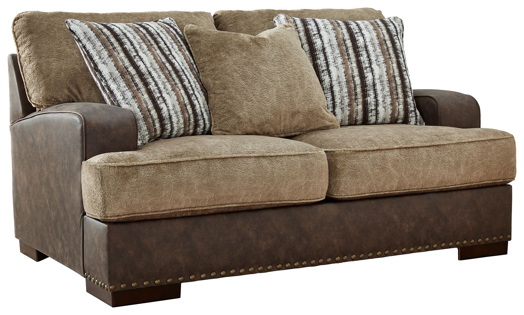 Signature Design by Ashley® Alesbury - Chocolate - Loveseat | Meri Furniture