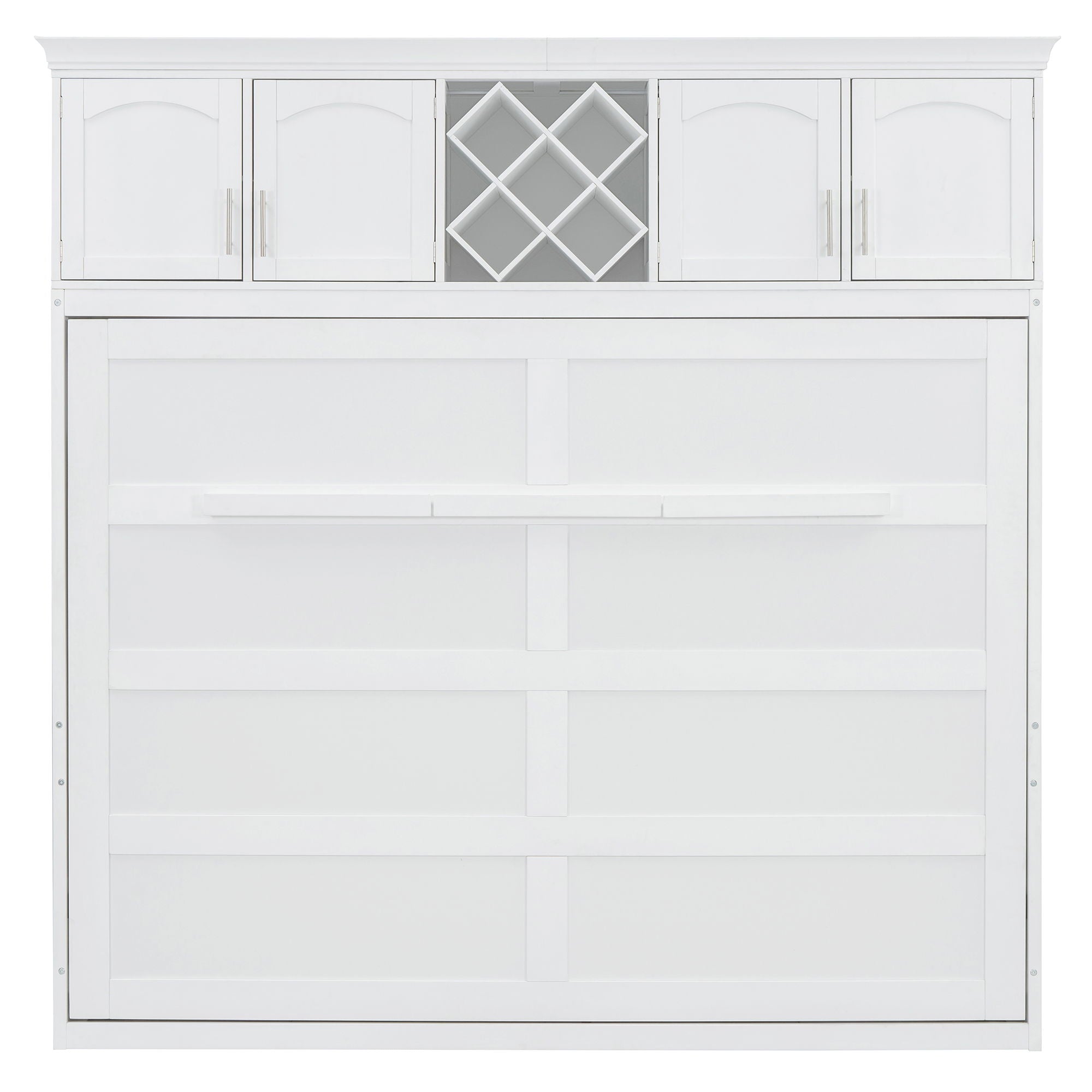 Murphy Wall Bed With Top Cabinets & Wine Rack