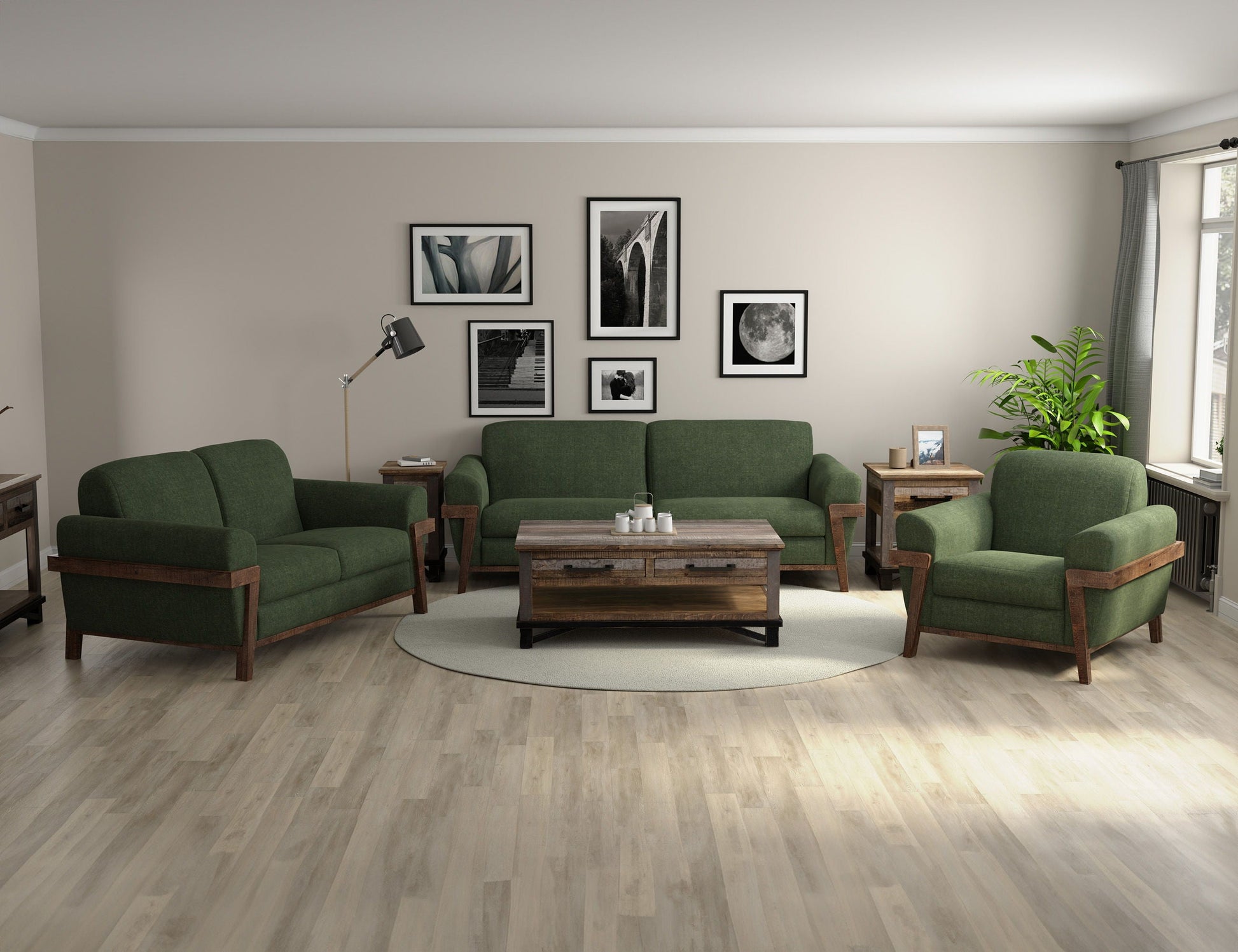 International Furniture Direct Loft Brown - Sofa | Meri Furniture