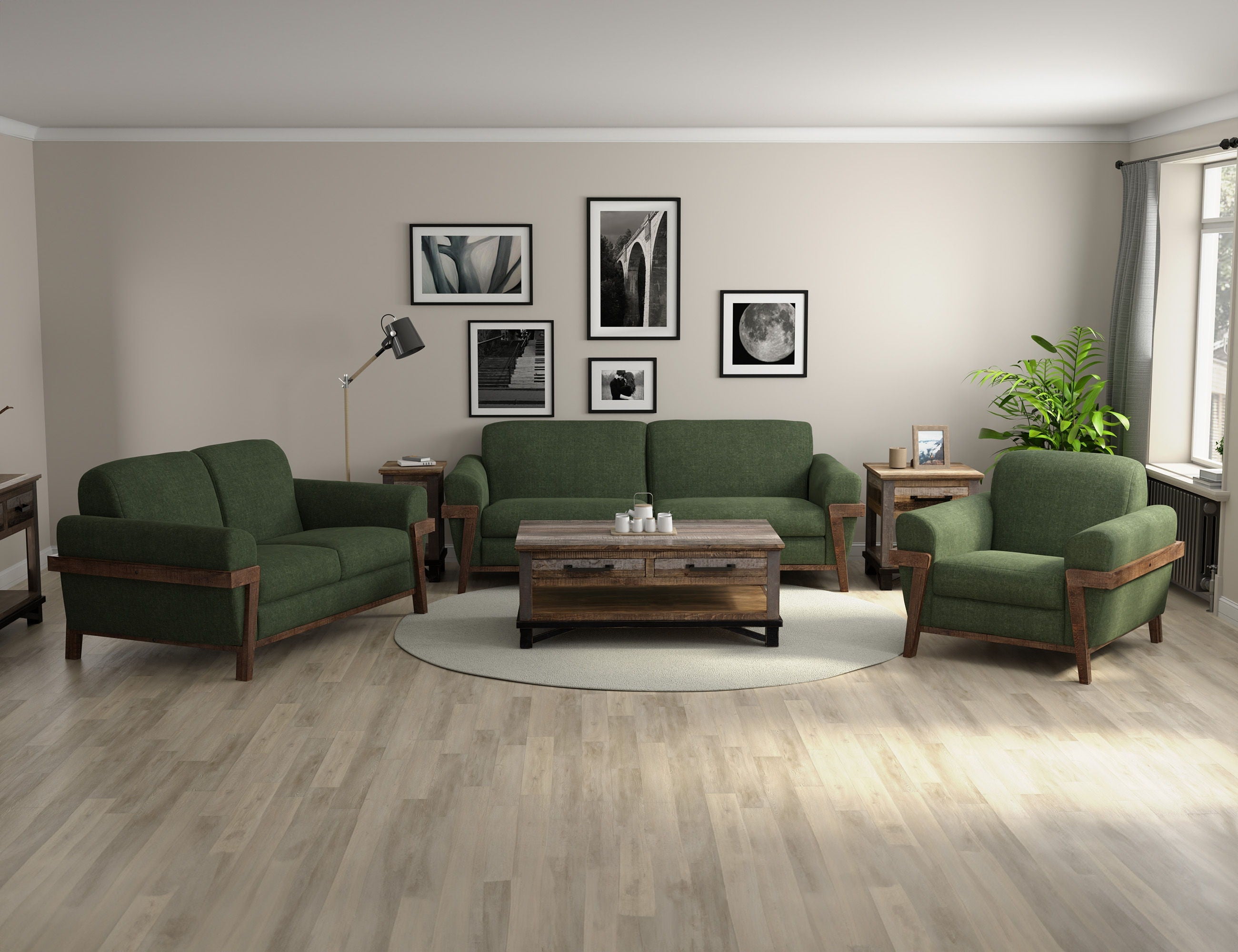 International Furniture Direct Loft Brown - Sofa | Meri Furniture