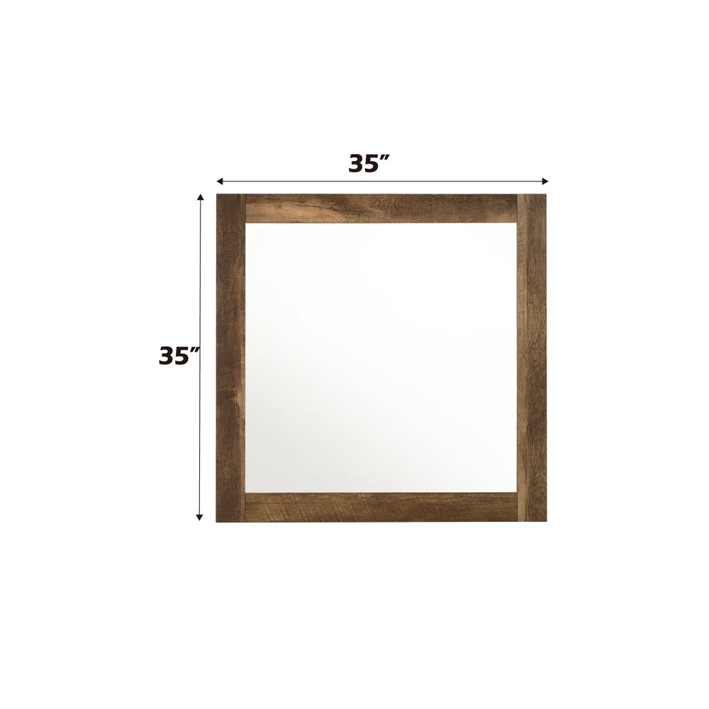 Morales - Mirror - Rustic Oak