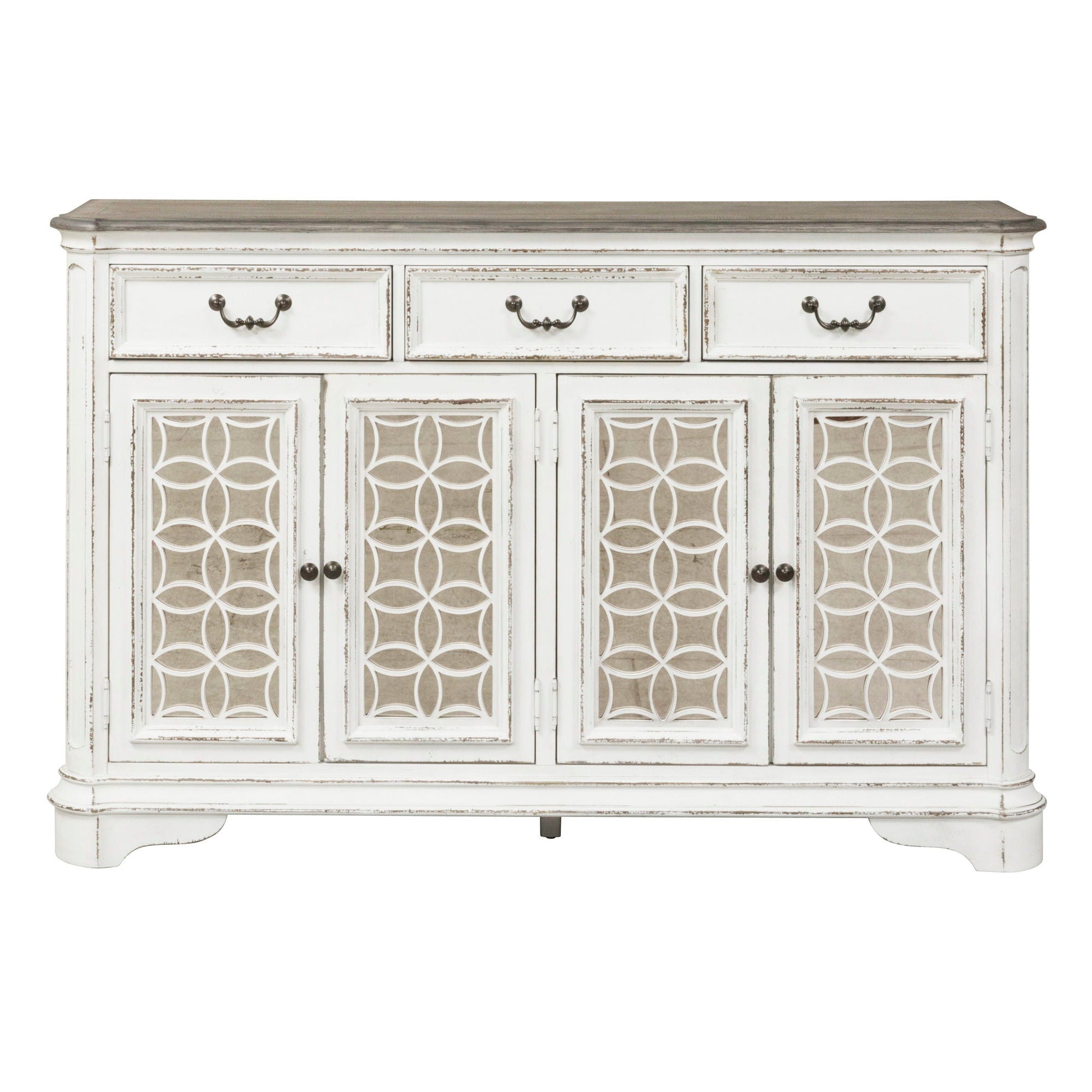 Liberty Furniture Magnolia Manor - Hall Buffet - White | Meri Furniture